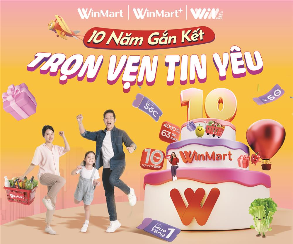 Chương trình ưu đãi mừng sinh nhật WinMart lớn nhất trong năm